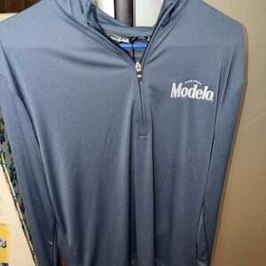 Travis Mathew Navy Quarter-Zip Pullover with Modelo Embroidery- Brand New w Tags